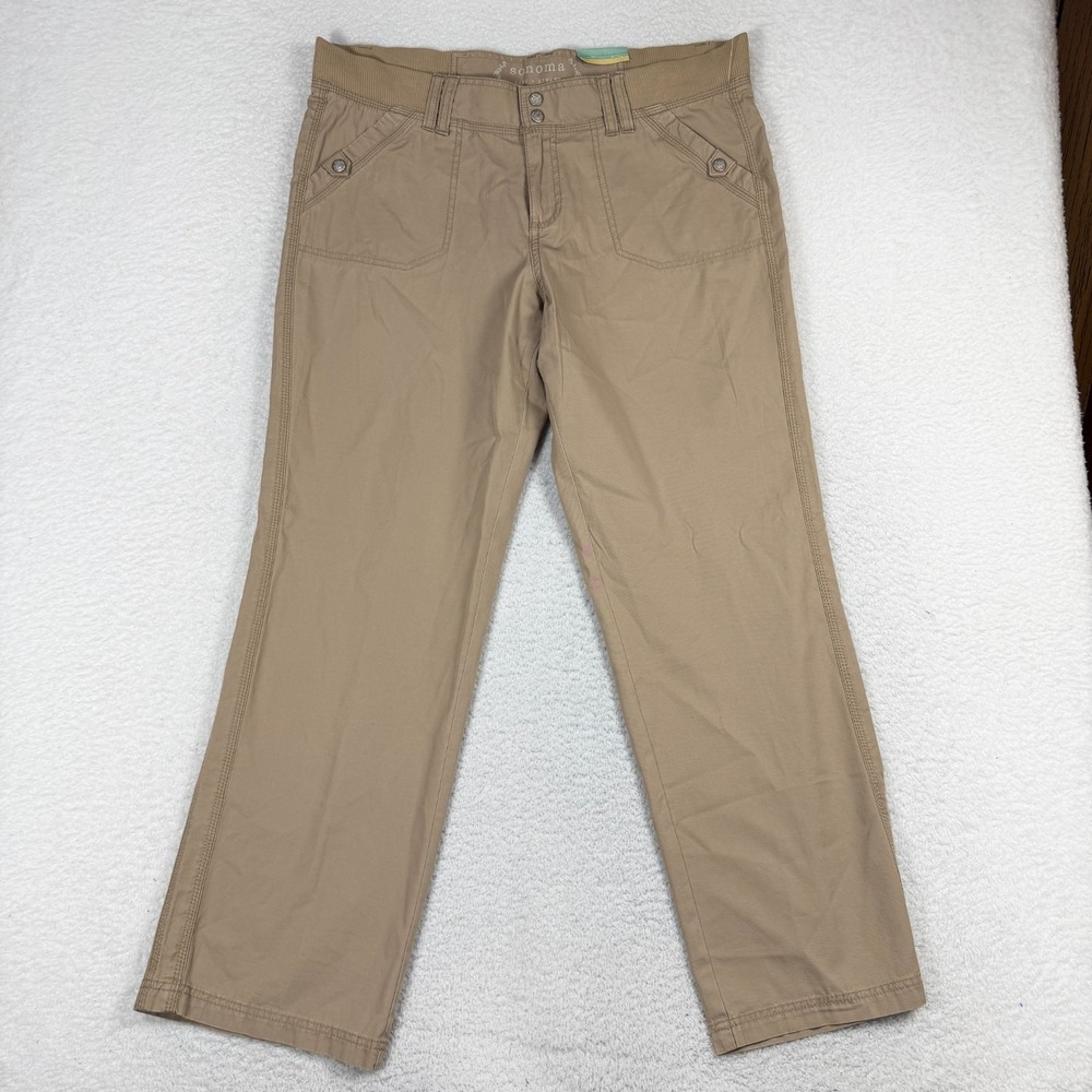 Sonoma Life + Style Cargo Pants Modern Fit Brown NWT 14 (39x30) Button NEW